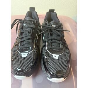 Nike V2K Run sneakers in a black and anthracite colorway.